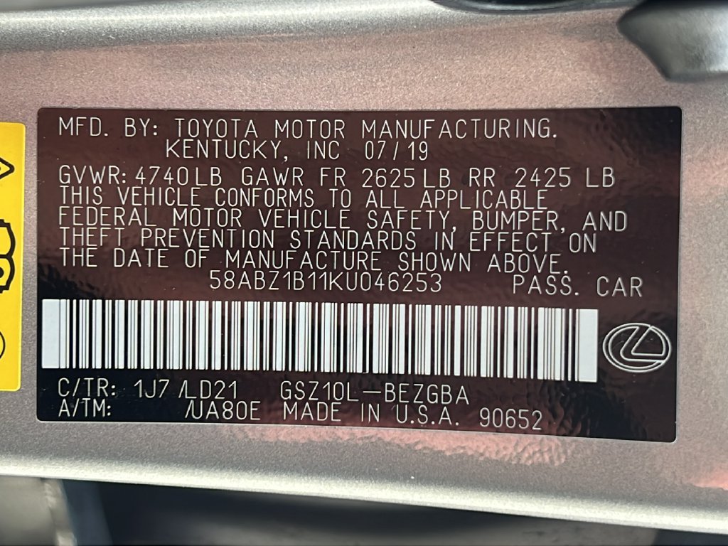 Used 2019 Lexus ES 350 w/ Premium Package FWD image 23