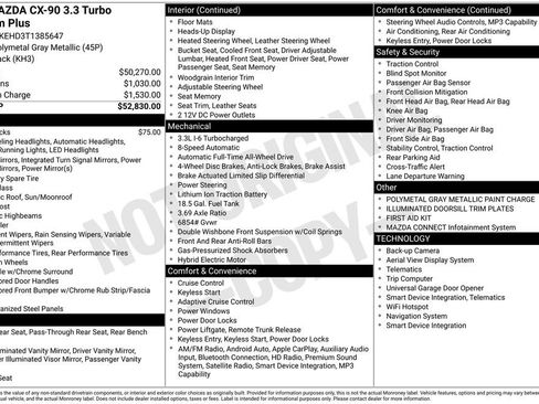 New 2026 MAZDA CX-90 3.3 Turbo w/ Premium Plus Pkg AWD/4WD image 4