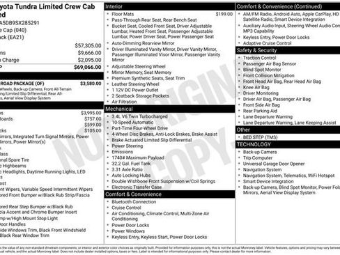 Used 2025 Toyota Tundra Limited w/ TRD Off-Road Package AWD/4WD image 27