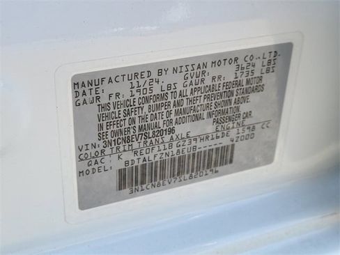 Certified 2025 Nissan Versa SV w/ Trunk Package image 32