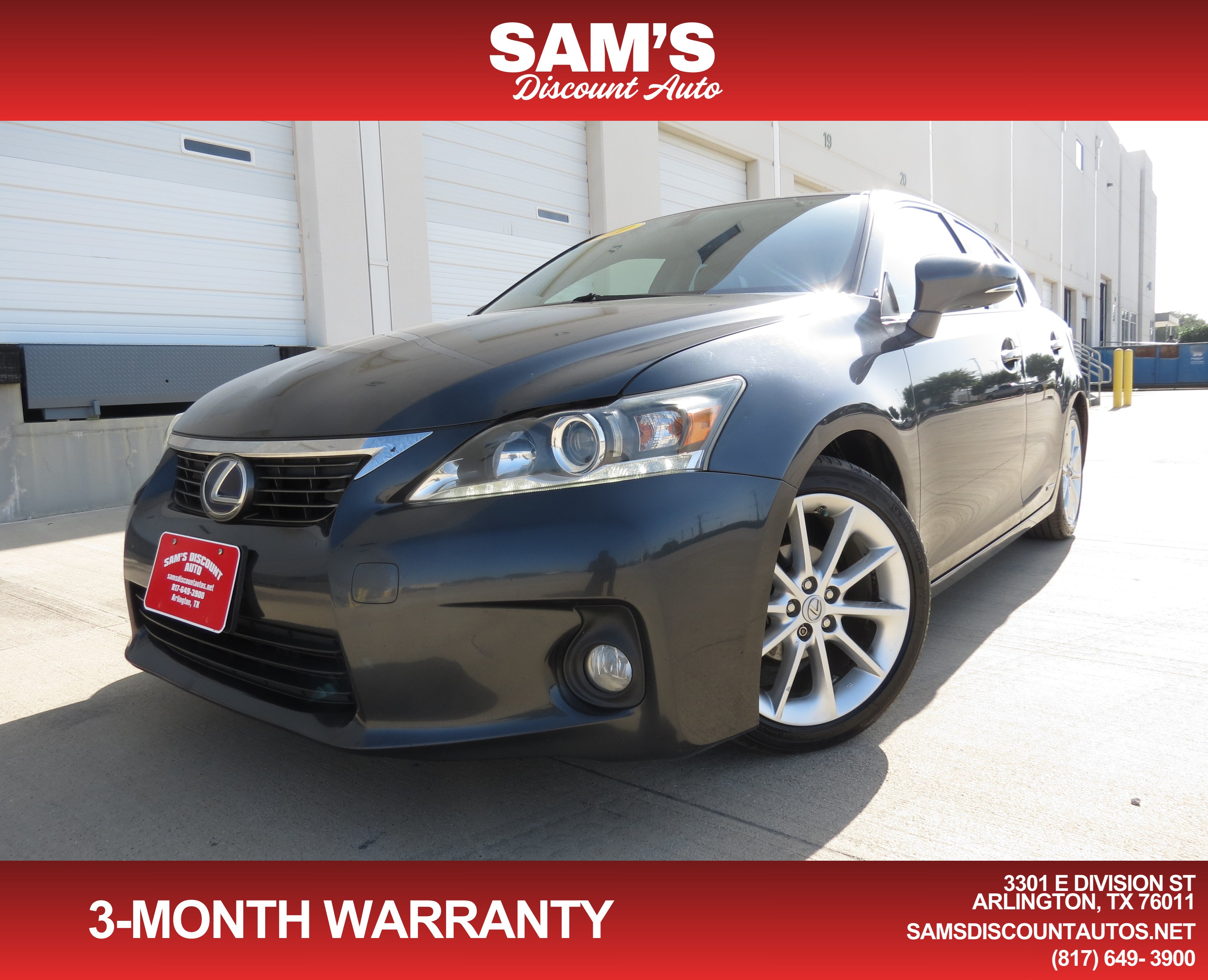 Used 2011 Lexus CT 200h Premium w/ Premium Audio Pkg FWD image 1