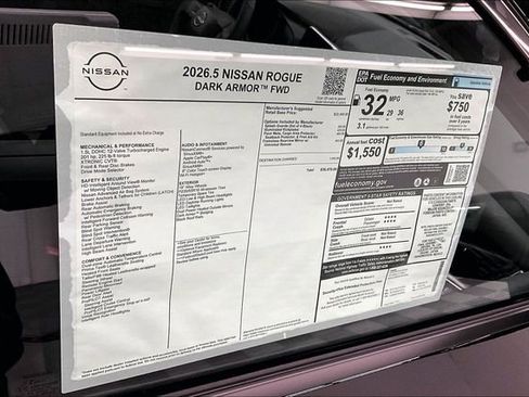 New 2026 Nissan Rogue SV FWD image 41