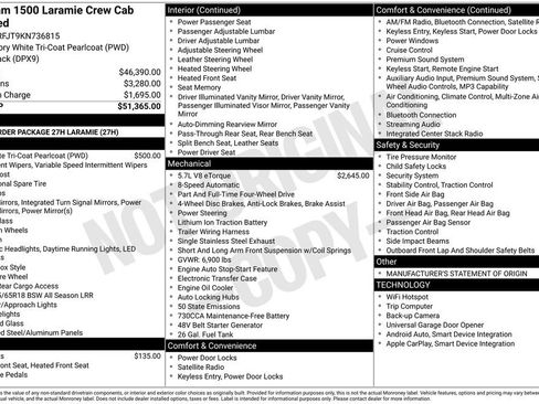 Used 2019 RAM 1500 Laramie AWD/4WD image 7