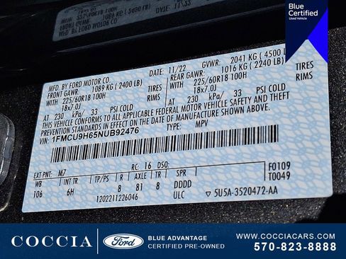 Certified 2022 Ford Escape SEL image 28