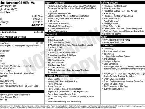 New 2026 Dodge Durango GT w/ Blacktop Package AWD/4WD image 32