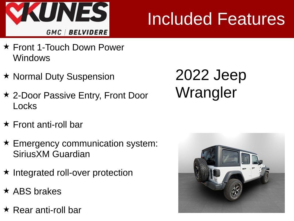 Used 2022 Jeep Wrangler Unlimited Sport AWD/4WD image 3