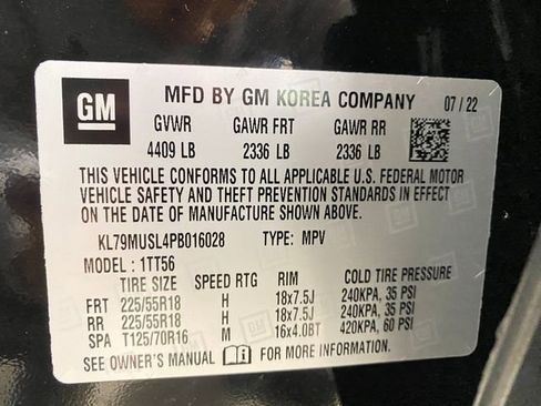 Certified 2023 Chevrolet TrailBlazer RS w/ Sun and Liftgate Package AWD/4WD image 32