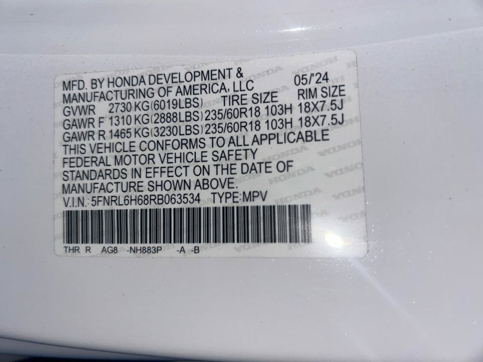 Certified 2024 Honda Odyssey EX-L image 39