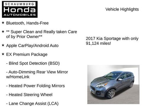 Used 2017 Kia Sportage EX w/ EX Premium Package AWD/4WD image 7