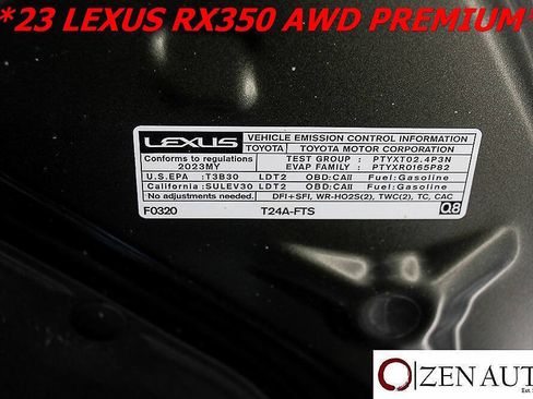 Used 2023 Lexus RX 350 Premium w/ Cold Area Package AWD/4WD image 67