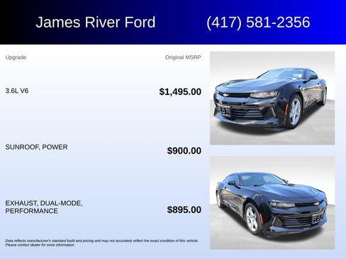 Used 2017 Chevrolet Camaro LT RWD image 5