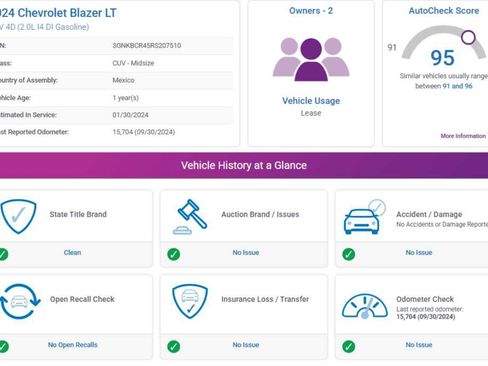 Used 2024 Chevrolet Blazer LT w/ Convenience Package image 5