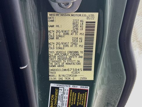 Used 2022 Nissan Frontier SV image 40