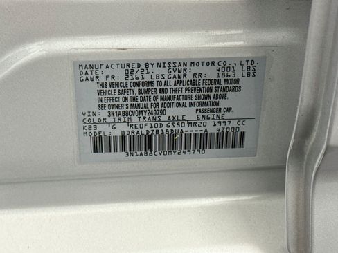 Used 2021 Nissan Sentra SV FWD image 12