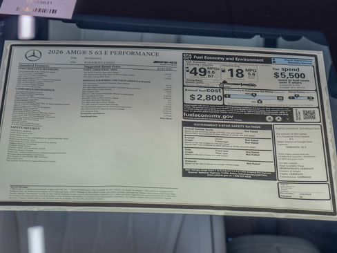 New 2026 Mercedes-Benz S 63 AMG S image 36