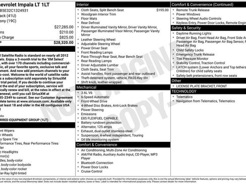 Used 2012 Chevrolet Impala LT image 12