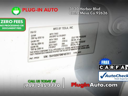 Used 2022 Tesla Model Y Performance AWD/4WD image 11