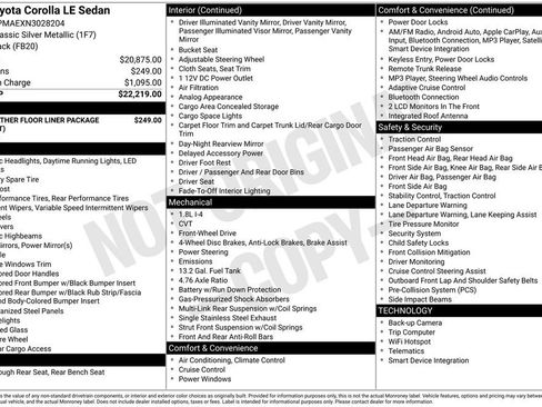 Used 2022 Toyota Corolla LE FWD image 17