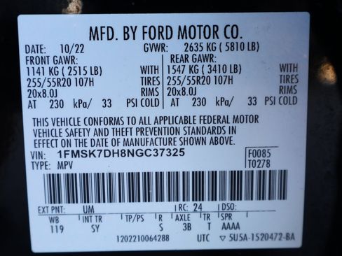 Used 2022 Ford Explorer XLT w/ Equipment Group 202A image 32