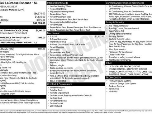 Used 2018 Buick LaCrosse Essence w/ Sights and Sounds Package image 4