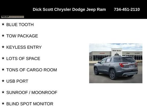 Used 2020 GMC Acadia SLT w/ Trailering Package AWD/4WD image 17