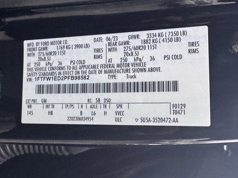 Used 2023 Ford F150 Lariat w/ Equipment Group 502A High image 50