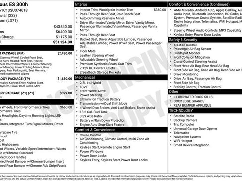 Used 2025 Lexus ES 300h w/ Premium Package FWD image 5