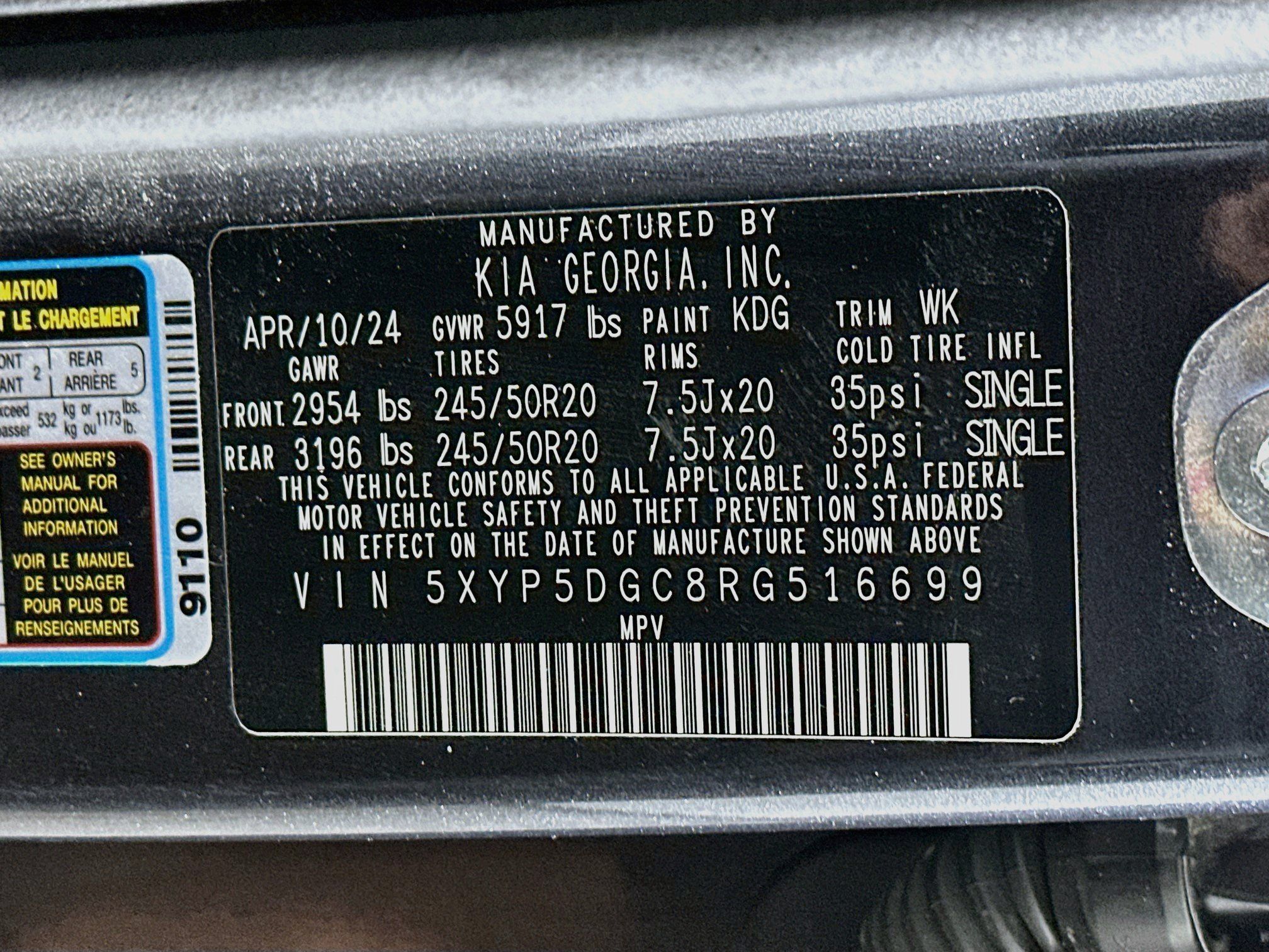 Certified 2024 Kia Telluride SX Prestige X-Line AWD/4WD image 34