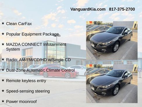 Used 2016 MAZDA MAZDA3 i Touring w/ Popular Equipment Package FWD image 4