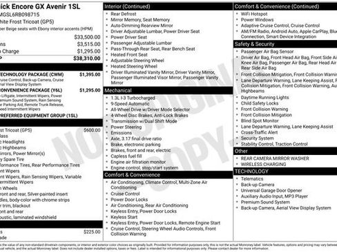 Certified 2024 Buick Encore GX Avenir w/ Avenir Technology Package image 6