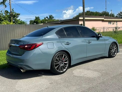 Used 2021 INFINITI Q50 Red Sport 400 w/ Carbon Fiber Package RWD image 4