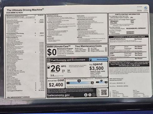 New 2026 BMW X2 M35i w/ M Sport Professional Package image 16