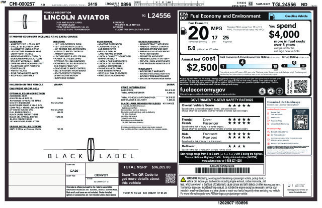 New 2026 Lincoln Aviator Black Label w/ Black Label Special Edition AWD/4WD image 26