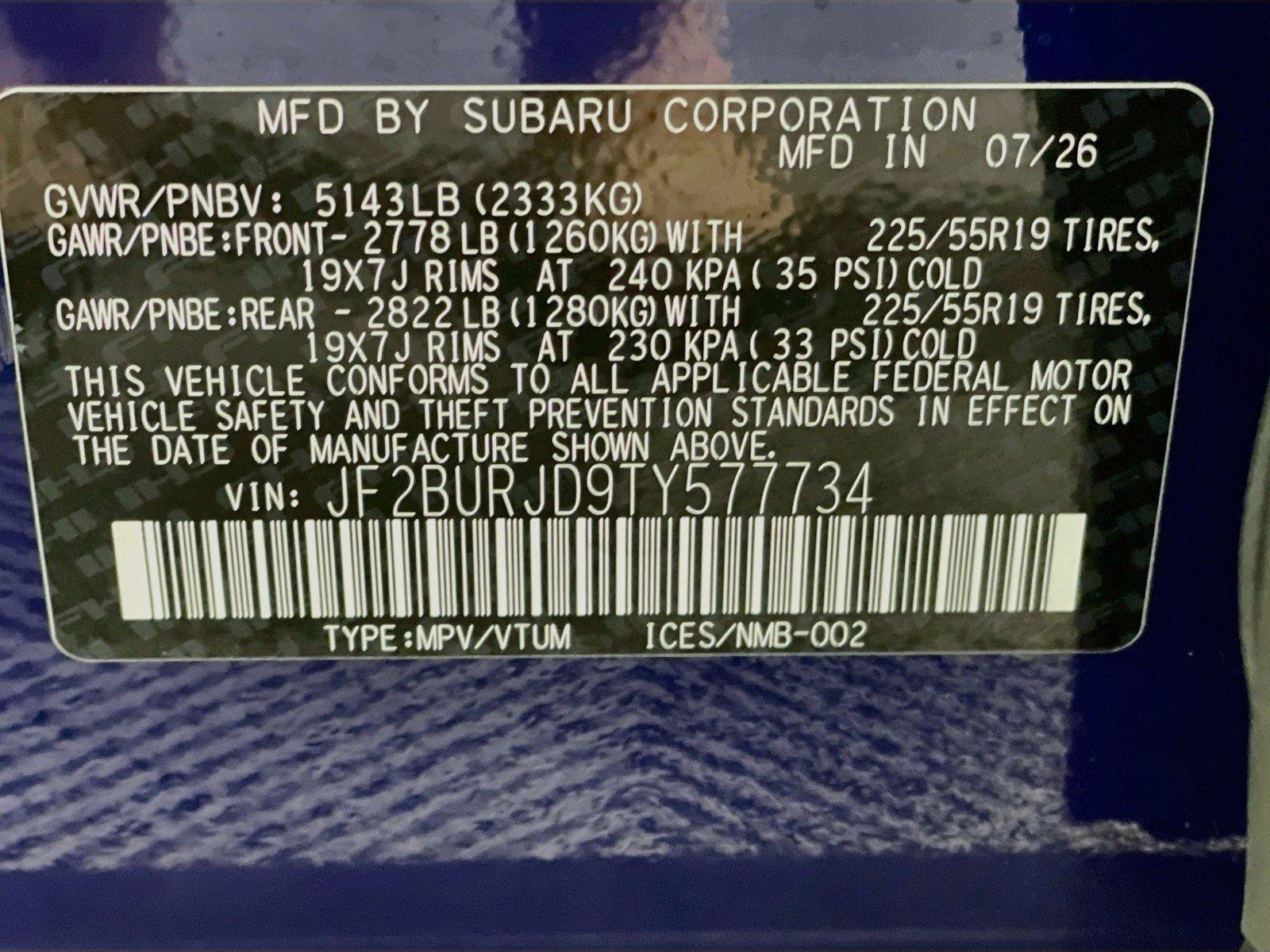 New 2026 Subaru Outback Touring XT AWD/4WD image 25