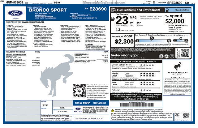 Used 2025 Ford Bronco Sport Badlands AWD/4WD image 5