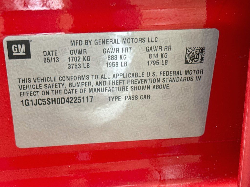 Used 2013 Chevrolet Sonic LT w/ Wheels and Fog Lamp Package FWD image 28