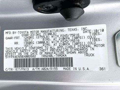 Used 2011 Toyota Tacoma 4x4 Regular Cab image 20