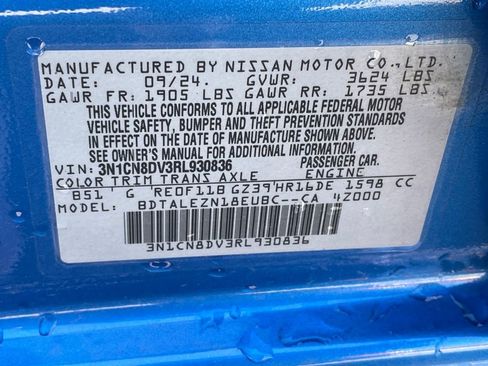 Used 2024 Nissan Versa S w/ S Plus Package image 30