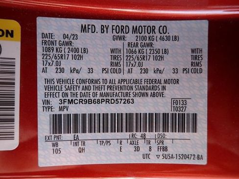 Used 2023 Ford Bronco Sport Big Bend w/ Convenience Package AWD/4WD image 21