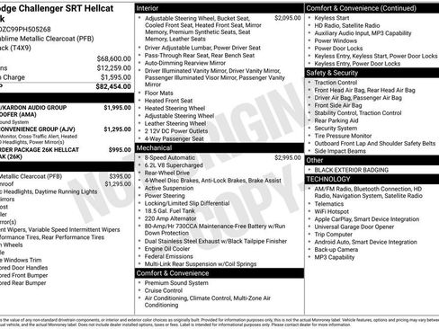 Used 2023 Dodge Challenger SRT Hellcat RWD image 2