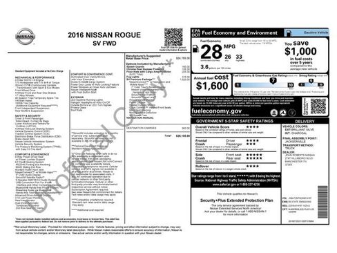 Used 2016 Nissan Rogue SV w/ SV Premium Package image 13