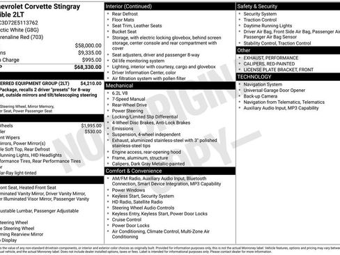 Used 2014 Chevrolet Corvette Base w/ 2LT Preferred Equipment Group image 33