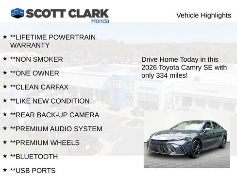 Used 2026 Toyota Camry SE FWD image 11