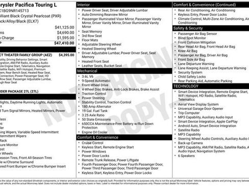 Used 2022 Chrysler Pacifica Touring-L w/ Uconnect Theater Family Group FWD image 2