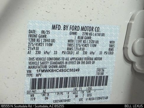 Used 2025 Ford Explorer Platinum w/ Ultimate Package AWD/4WD image 35