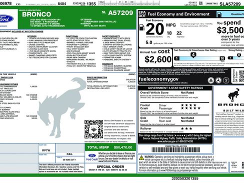 Used 2025 Ford Bronco Big Bend w/ Black Diamond Package AWD/4WD image 11