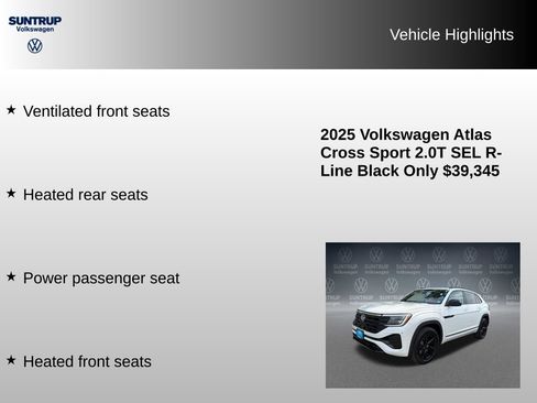 Used 2025 Volkswagen Atlas Cross Sport SEL R-Line AWD/4WD image 23