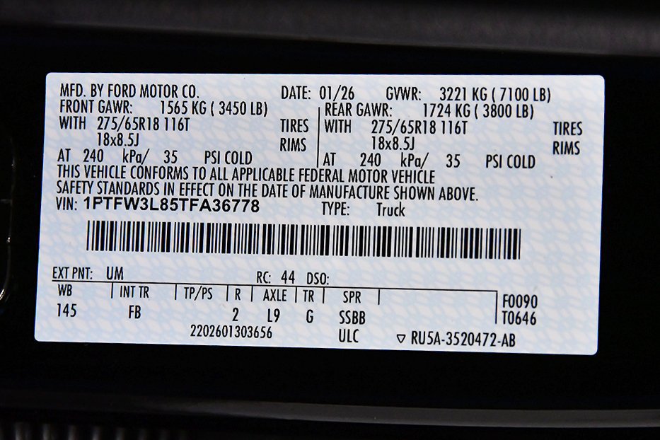 New 2026 Ford F150 XLT w/ Equipment Group 302A MID AWD/4WD image 16