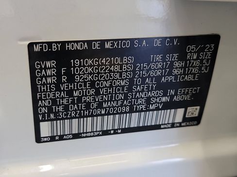 Used 2024 Honda HR-V EX-L image 33