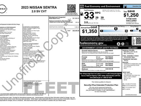 Used 2023 Nissan Sentra SV FWD image 4